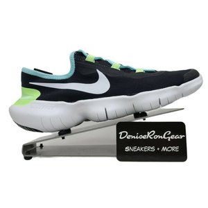 Nike Womens Black Aqua Sneaker Shoes Size 11.5